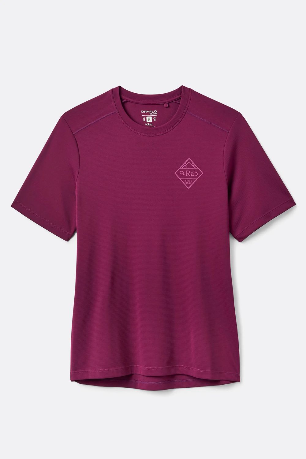 W Force Stamp Tee, Color: Mulberry, Size: S