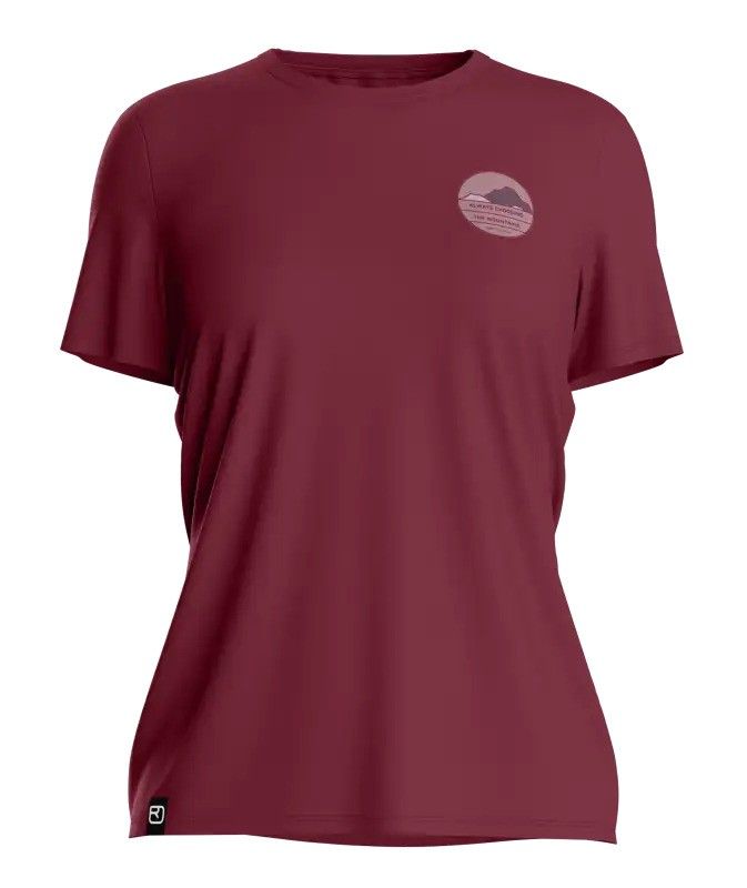 120 Cool Tec Choose Mtn TS, Color: Red Malbec, Size: S