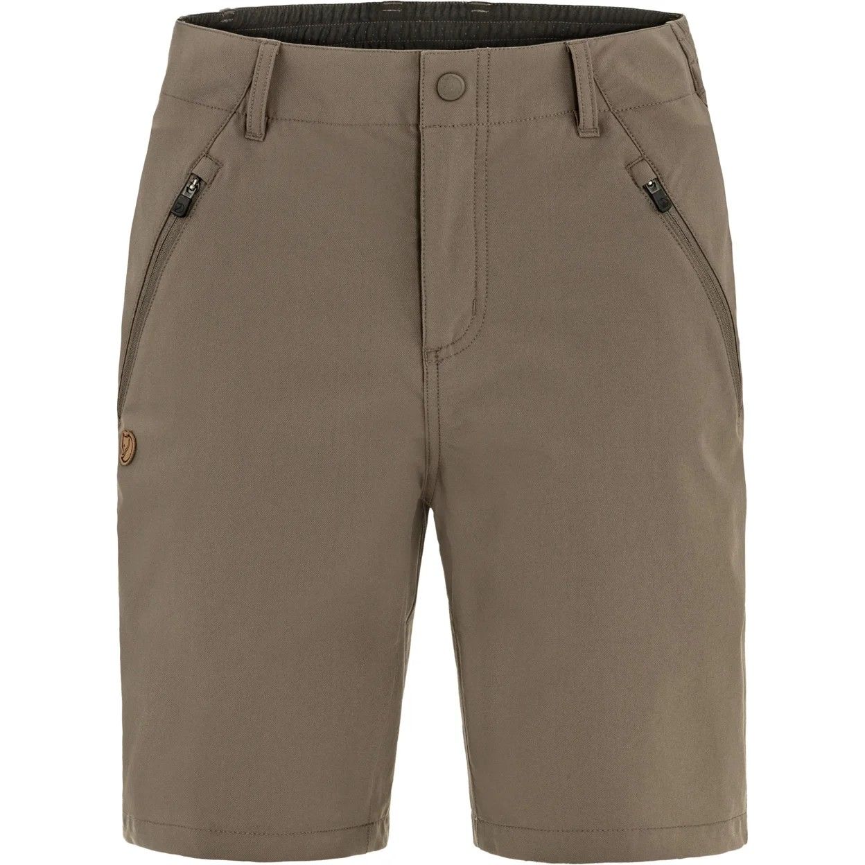 W Abisko Trail Stretch Shorts, Color: Suede Brown, Size: 4
