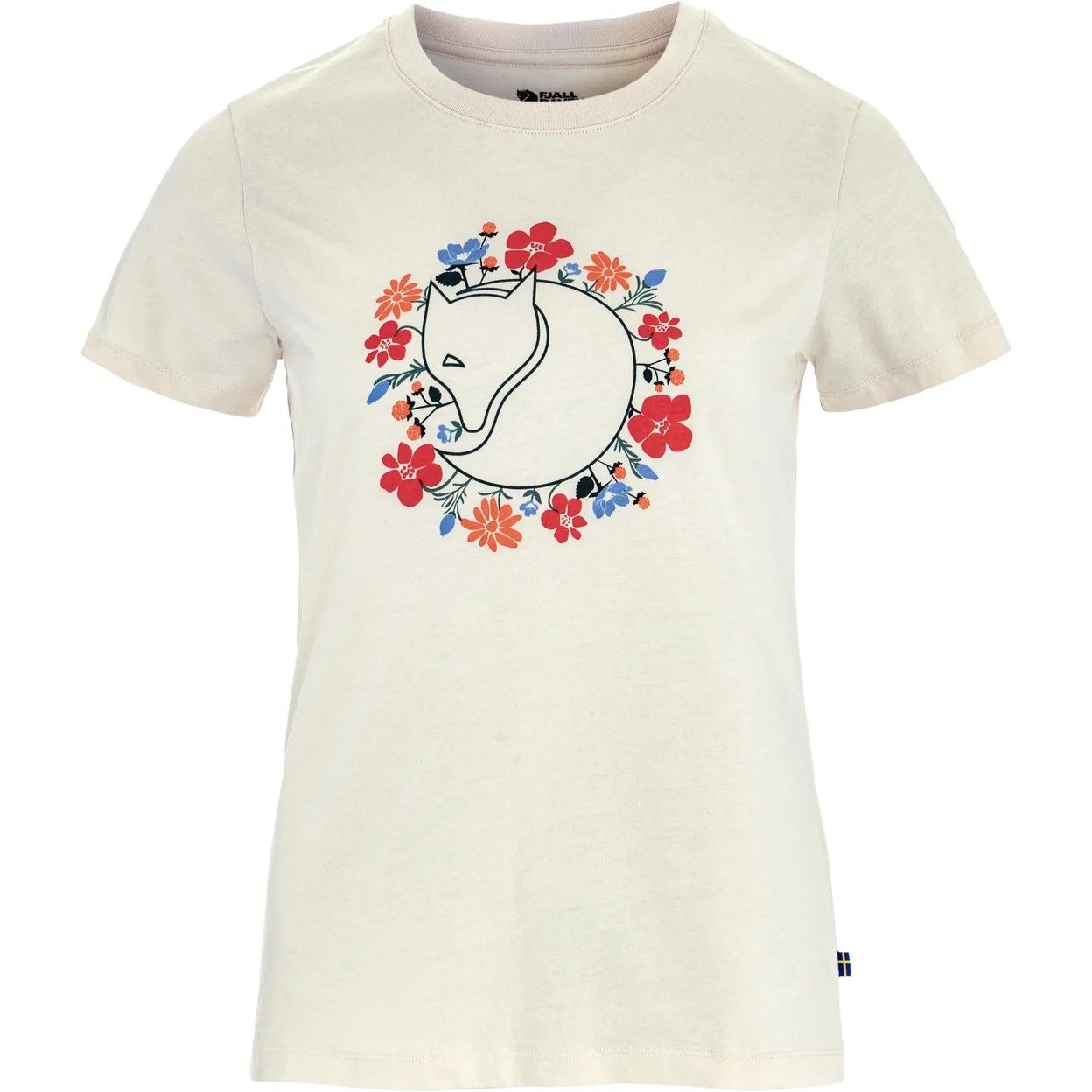 Fjällblomster Fox T-shirt, Color: Chalk White, Size: XS