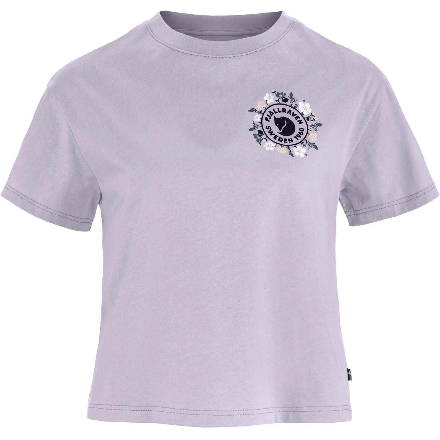 Fjällblomster Logo T-shirt W, Color: Lavender Mist, Size: XS