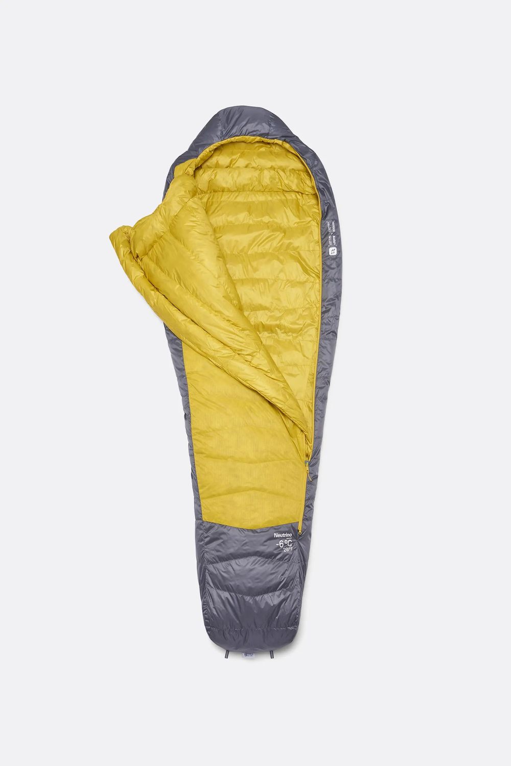 Neutrino Down Sleeping Bag (-6°C), Color: Graphene/Dark Pollen, Size: Regular LZ