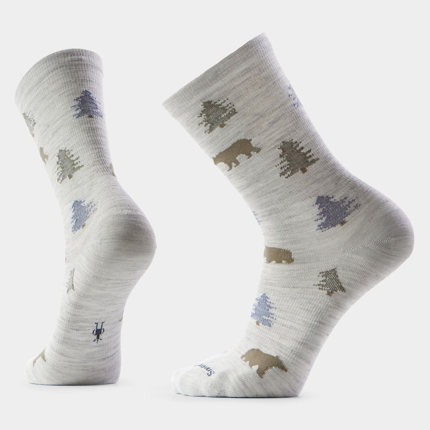 Everyday Through the Trees Crew Socks, Color: Ash, Size: M