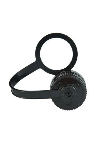 Narrow Mouth Loop Top Lid, Color: Black