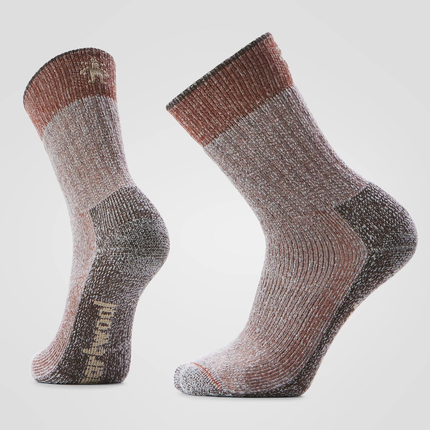 Hike Classic Edition Extra Cushion Second Cut Crew Socks, Color: Picante, Size: M