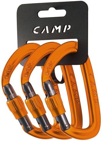 Orbit Lock Carabiner 3 pack, Color: Orange