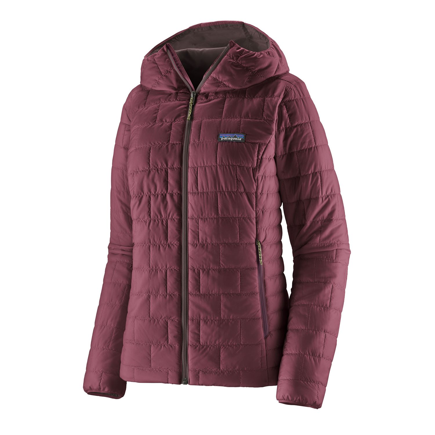 W's Nano Puff Hoody, Color: Berry Fig, Size: S