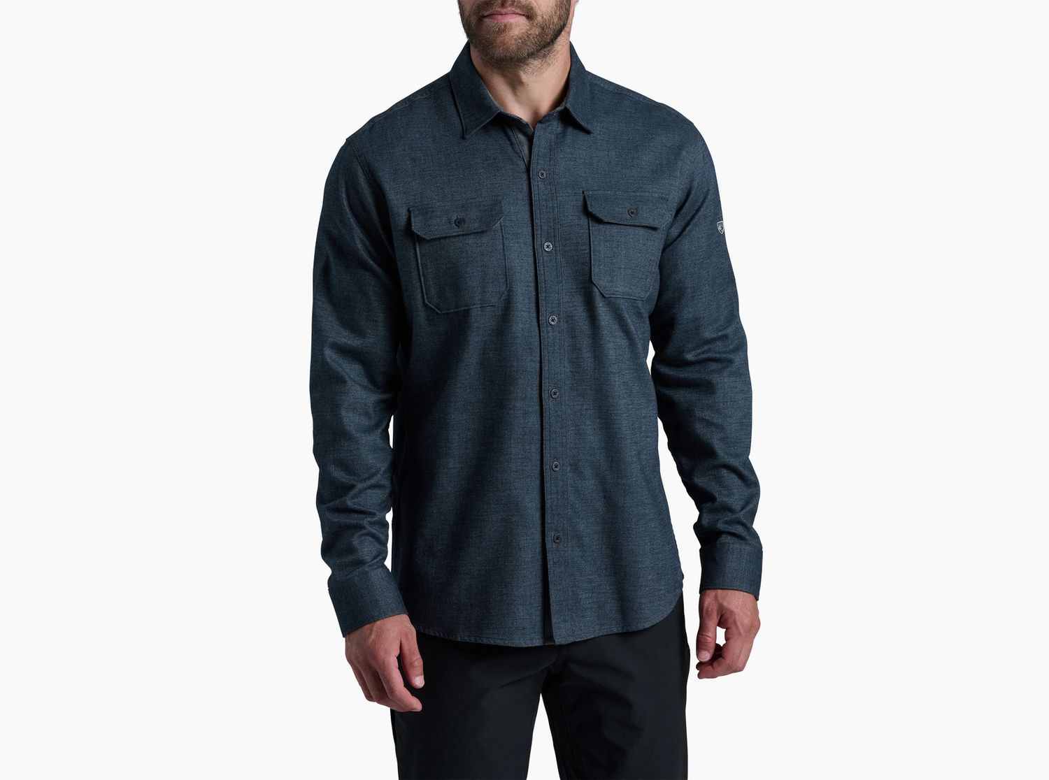 Descendr Flannel, Color: Deep Abbys, Size: M