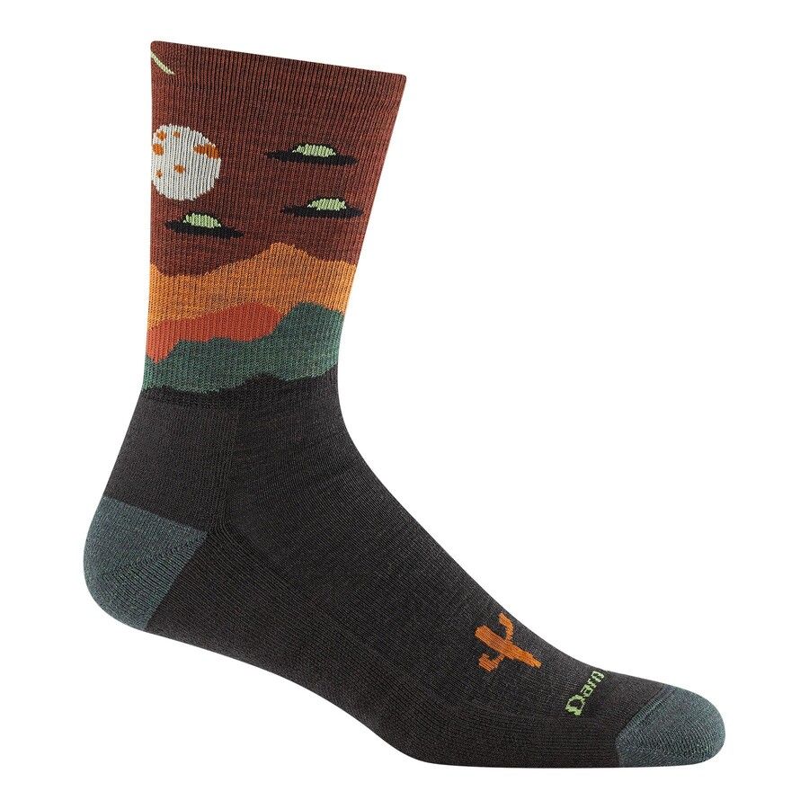 Chaussettes de randonnée légères pour homme "Spaced Out" Micro Crew, Couleur: Walnut, Taille: M