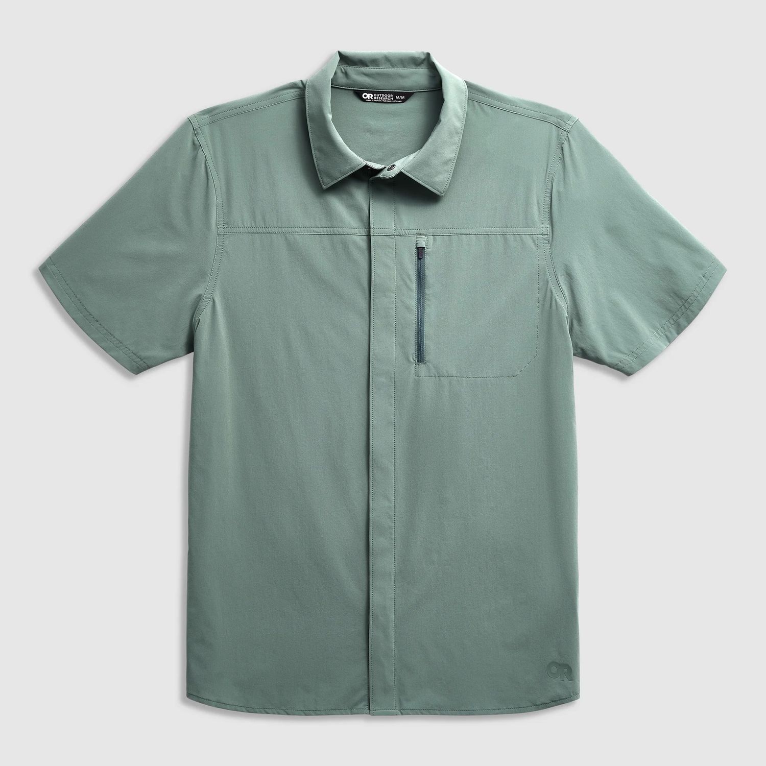 Men's Astroman Air Short Sleeve Sun Shirt, Color: Malachite, Size: M