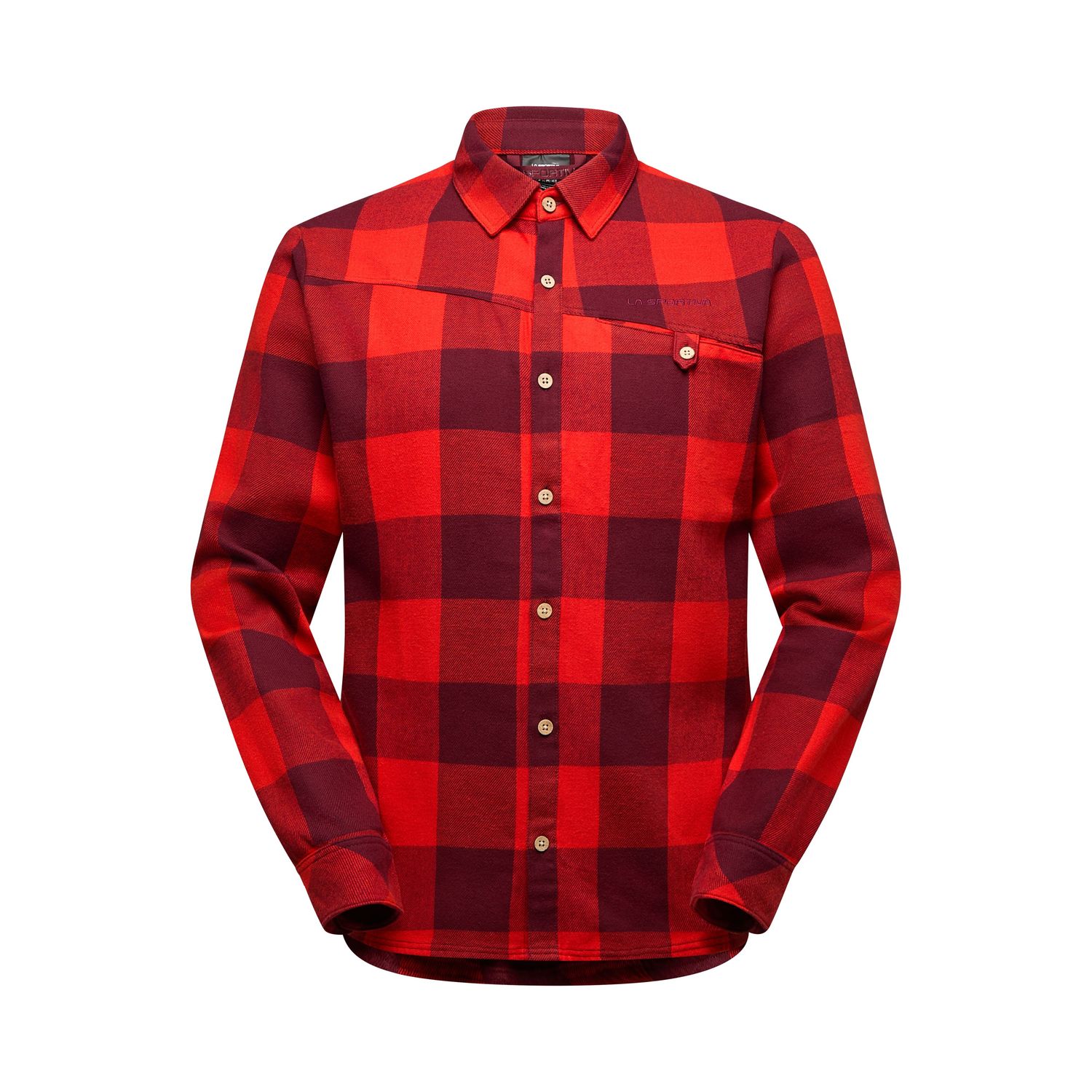 Rambler Flannel, Color: Redwood/Mountain Red, Size: S