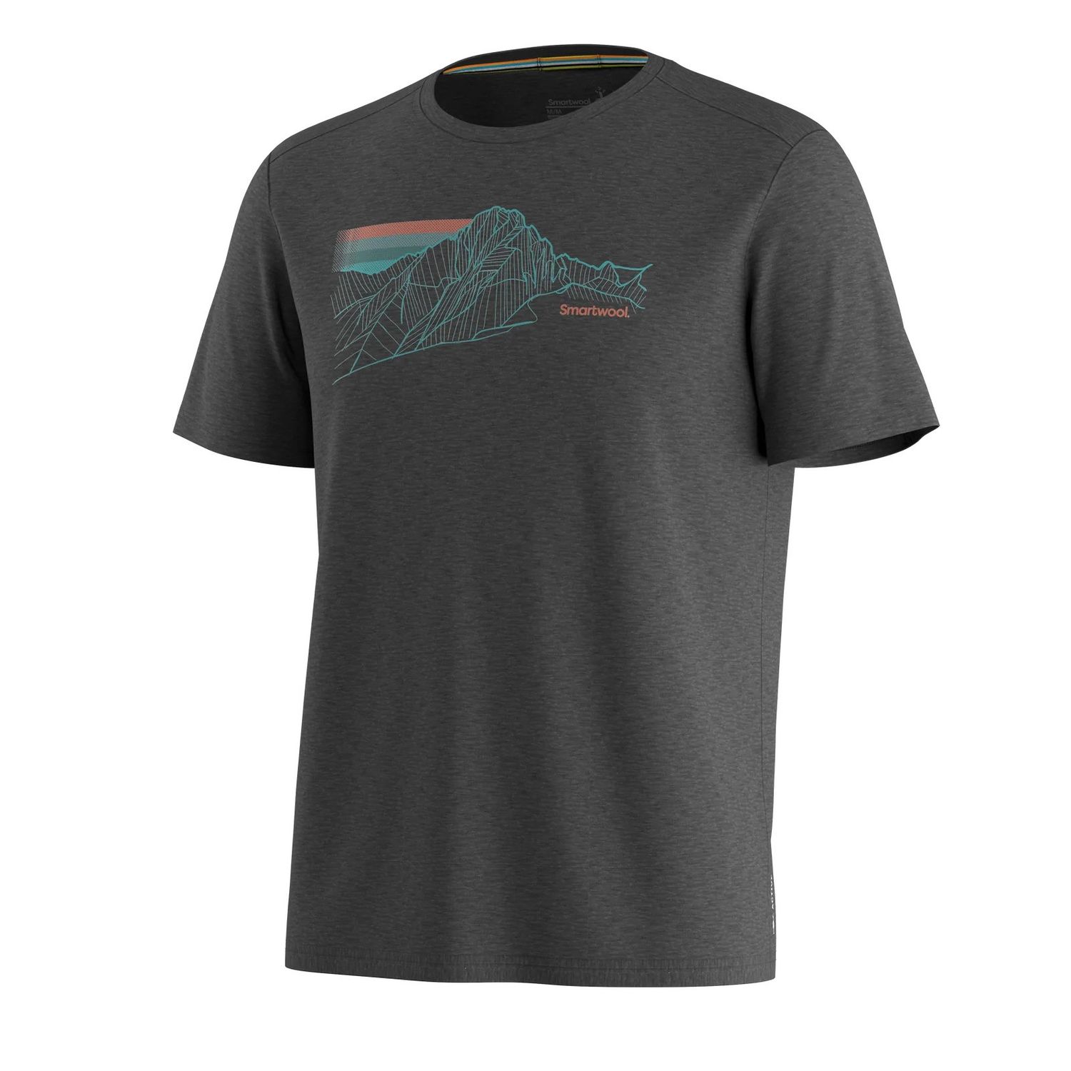Men's Alpine Trace Active  Tee, Color: Charcoal Heather, Size: S