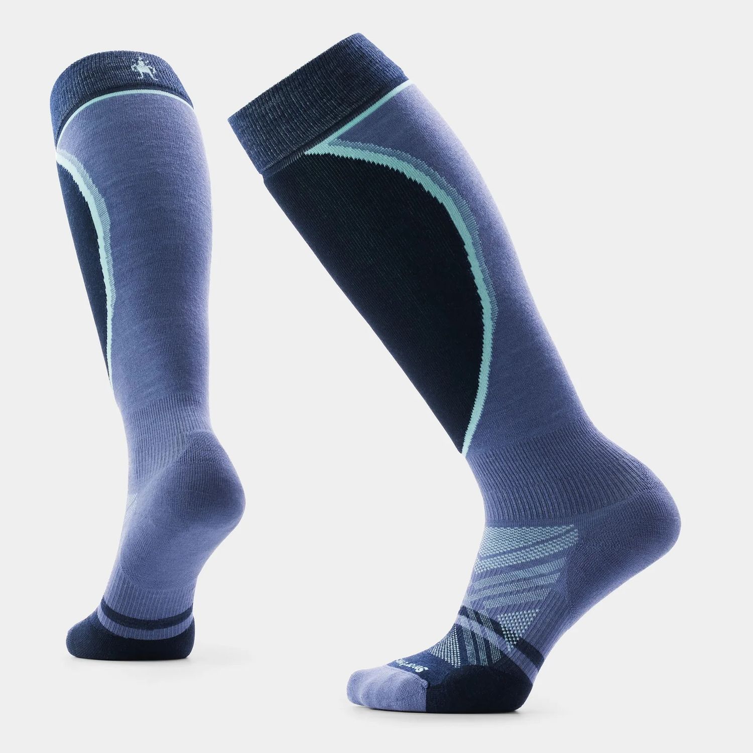 Women's Ski Extra Stretch Over The Calf Socks, Color: Nightfall Blue, Size: S