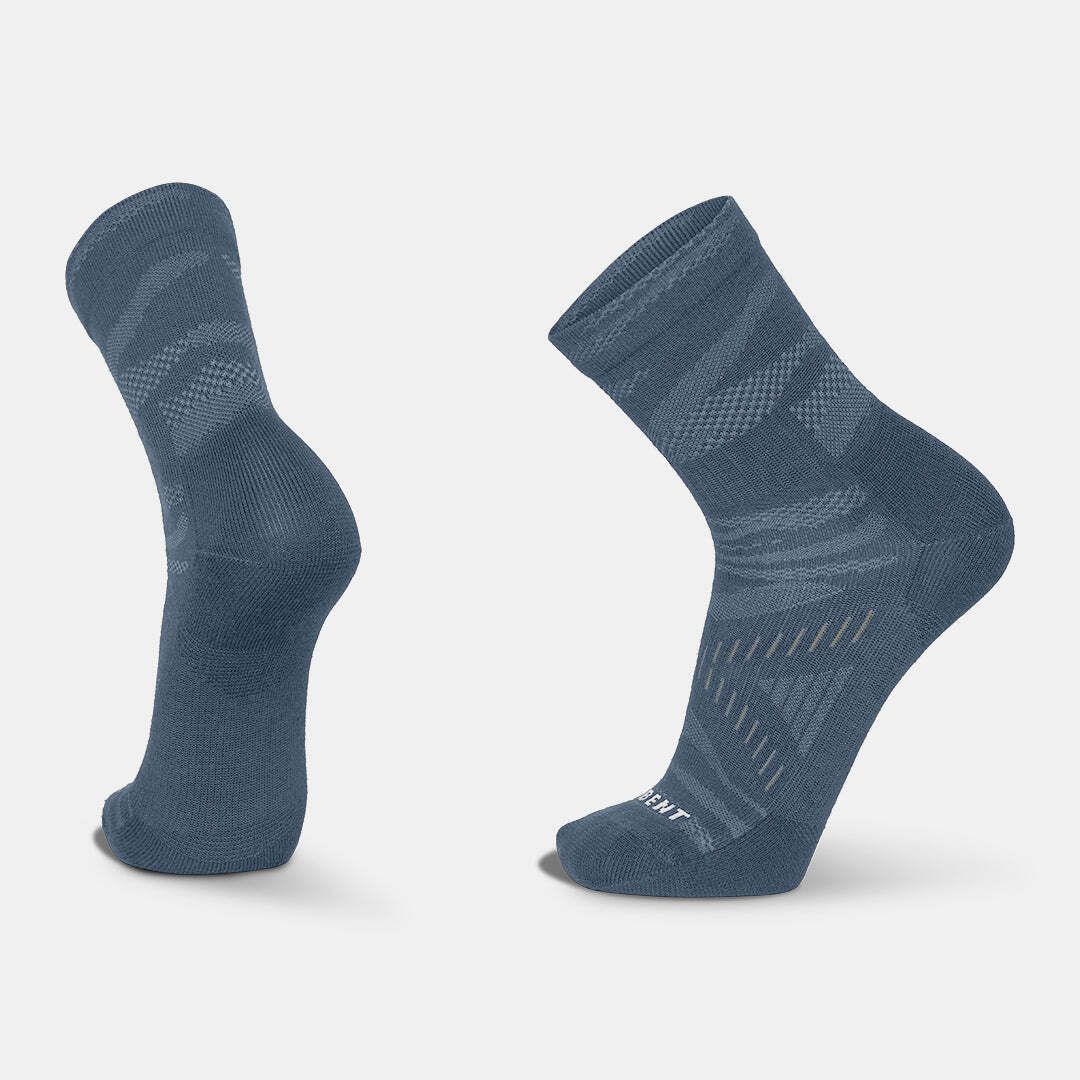 Zero Cushion Phantom Mini Sock, Color: Native Blue, Size: M