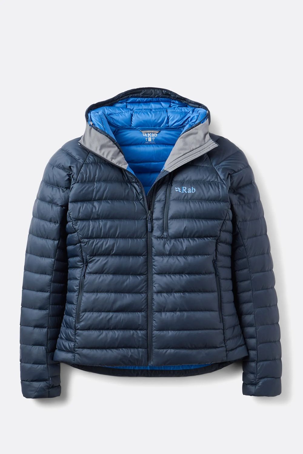 Women Microlight Alpine Hoody, Color: Deep Ink  (Aquamarine), Size: S