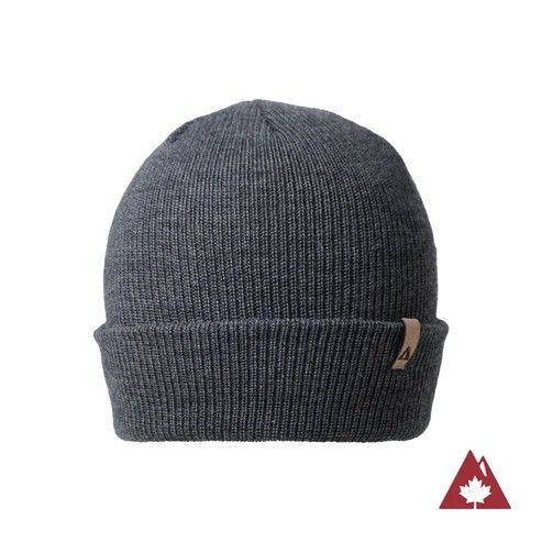 Cumberland 100% Merino Wool Toque, Color: Heather Black