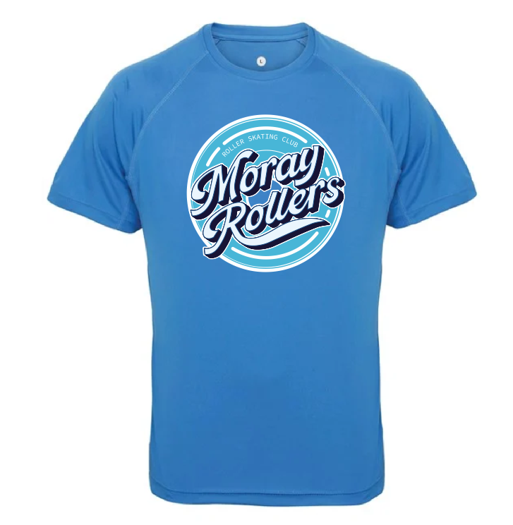 Moray Rollers Sports T-Shirt - Sapphire - TR011