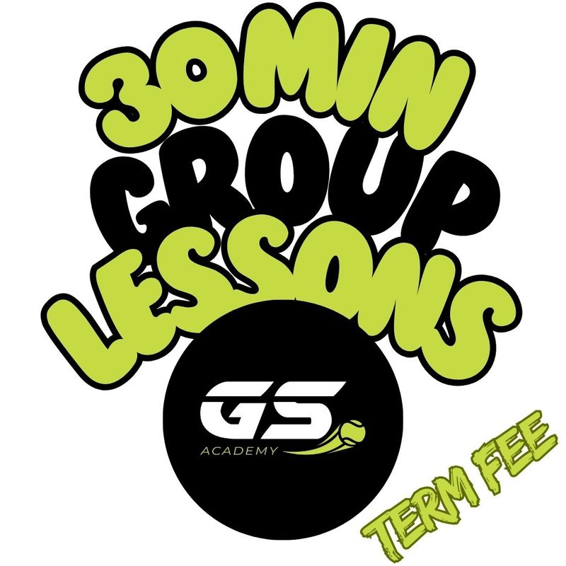 30 minute group tennis lessons (entire term)
