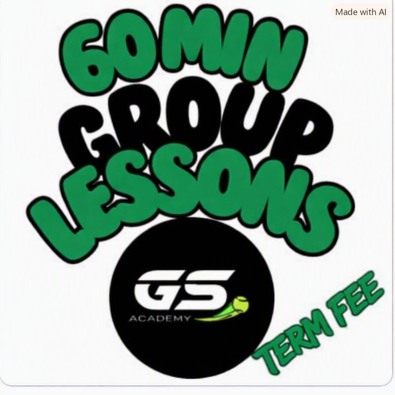 60 minute group tennis lessons (entire term)