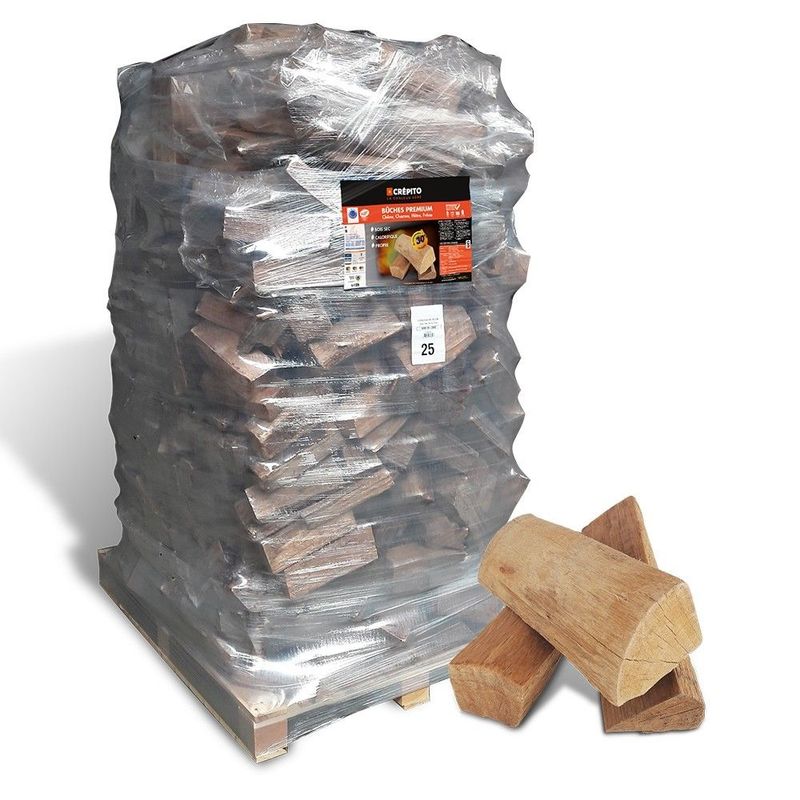 Palette Ballot Bois de Chauffage 2000 dm³ – Bûches 30 cm – CREPITO Palette Ballot Bois de Chauffage 2000 dm³ – Bûches 30 cm – CREPITO