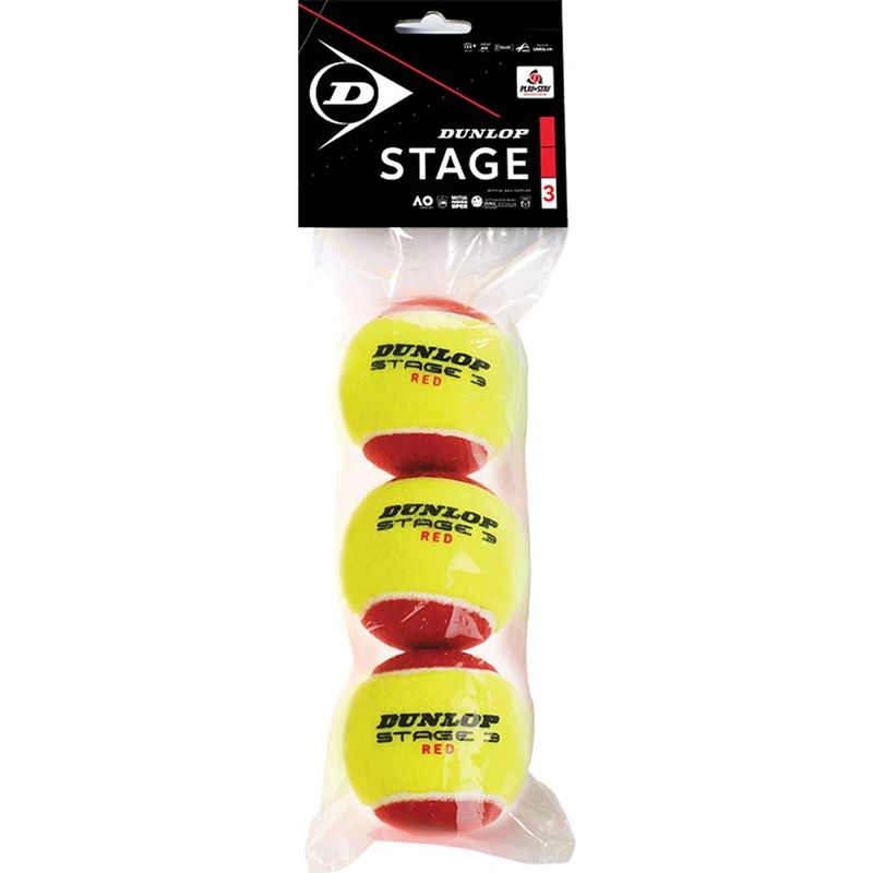 Dunlop Stage 3 Rode Kids Tennisballen