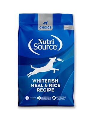 NutriSource Choice Whitefish Meal and Rice Dry Dog Food