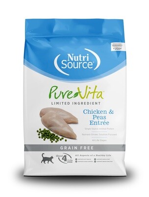 PureVita Chicken and Peas Grain Free Dry Cat Food