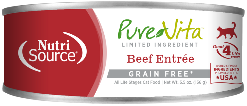 PureVita Beef Entree Grian Free Wet Cat Food