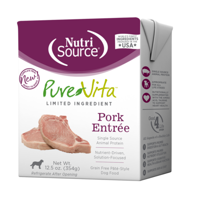 PureVita Pork Entree Grain Free Wet Dog Food