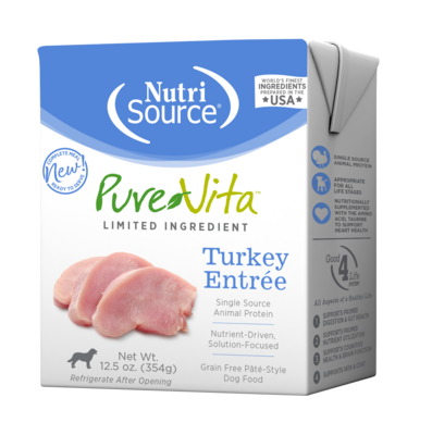 PureVita Turkey Entree Grain Free Wet Dog Food