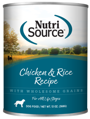 NutriSource Chicken and Rice Wet Dog Food