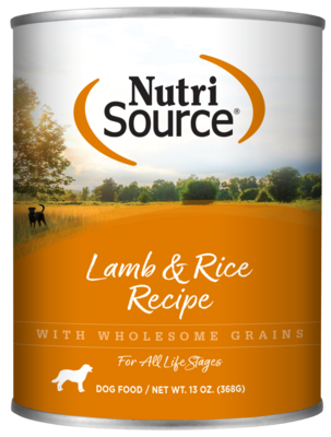 NutriSource Lamb and Rice Wet Dog Food
