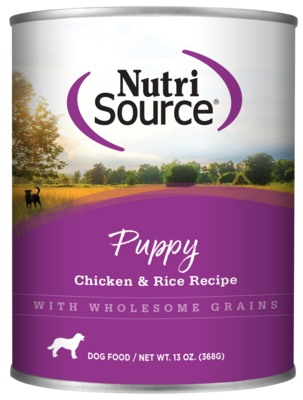 NutriSource Puppy Chicken and Rice Wet Dog Food