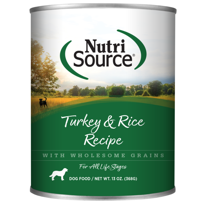 NutriSource Turkey and Rice Wet Dog Food