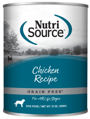 NutriSource Chicken Recipe Grain Free Wet Dog Food