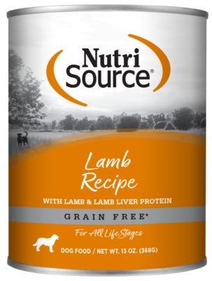 NutriSource Lamb Recipe Grain Free Wet Dog Food
