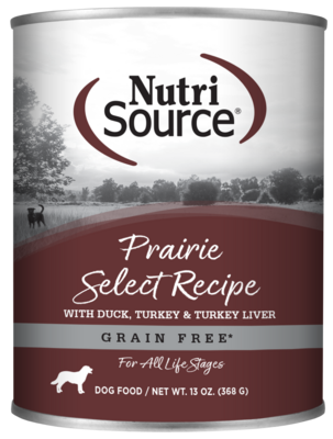 NutriSource Prairie Select Grain Free Wet Dog Food