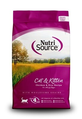 NutriSource Chicken and Rice Dry Cat and Kitten Food