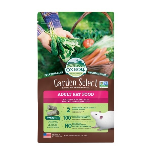 Oxbow Garden Select Adult Rat Food, Size: 2.5LB