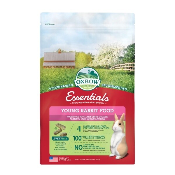 Oxbow Essentials Young Rabbit Food, Size: 5LB