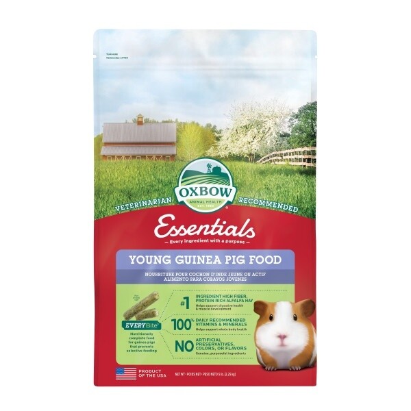 Oxbow Essentials Young Guinea Pig Food, Size: 5LB