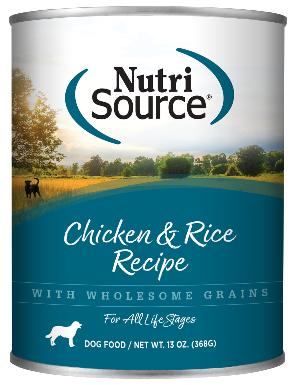 NutriSource Chicken and Rice Wet Dog Food