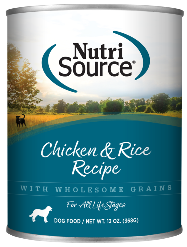 NutriSource Chicken and Rice Wet Dog Food, Size: 13OZ