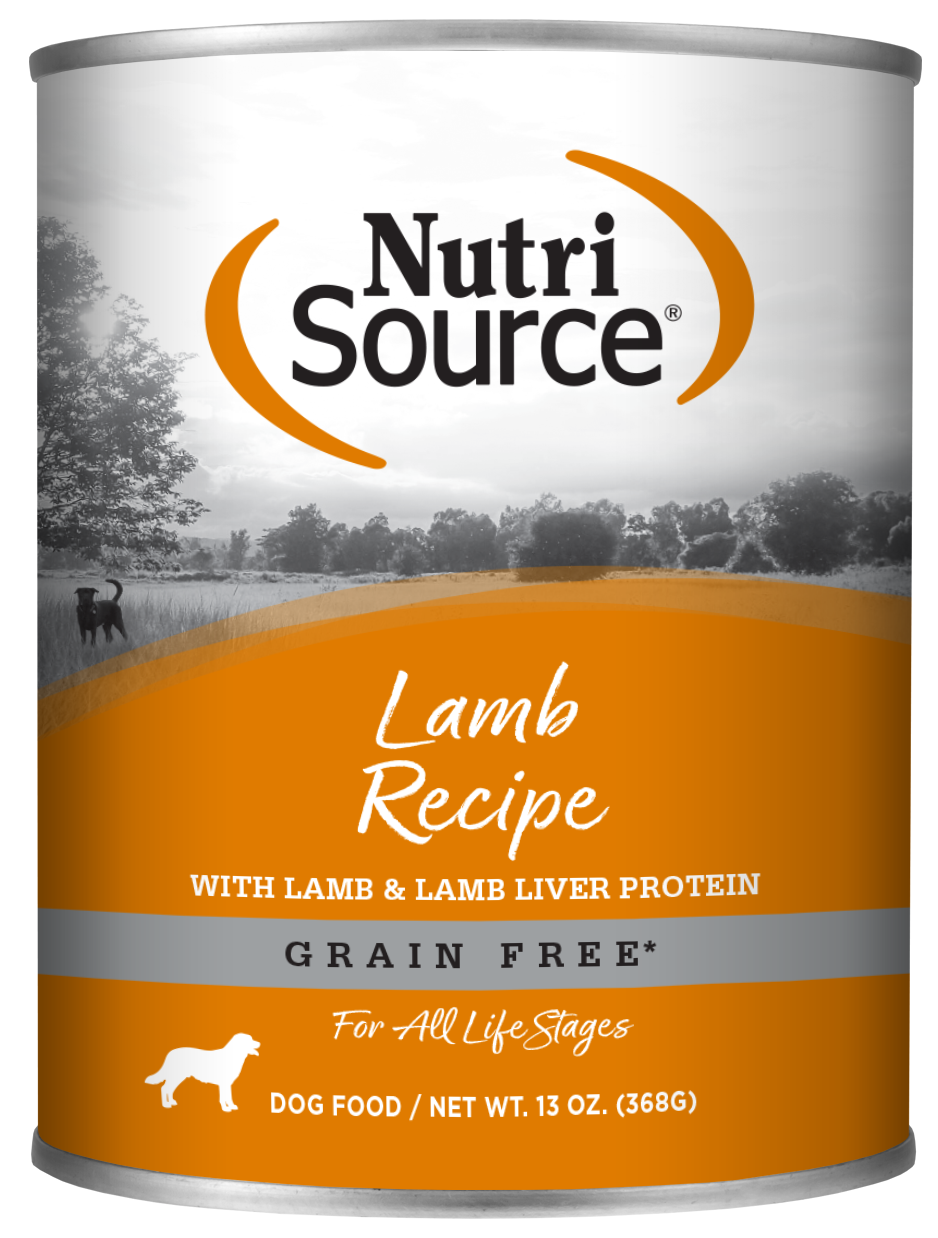 NutriSource Lamb Recipe Grain Free Wet Dog Food, Size: 12.3oz