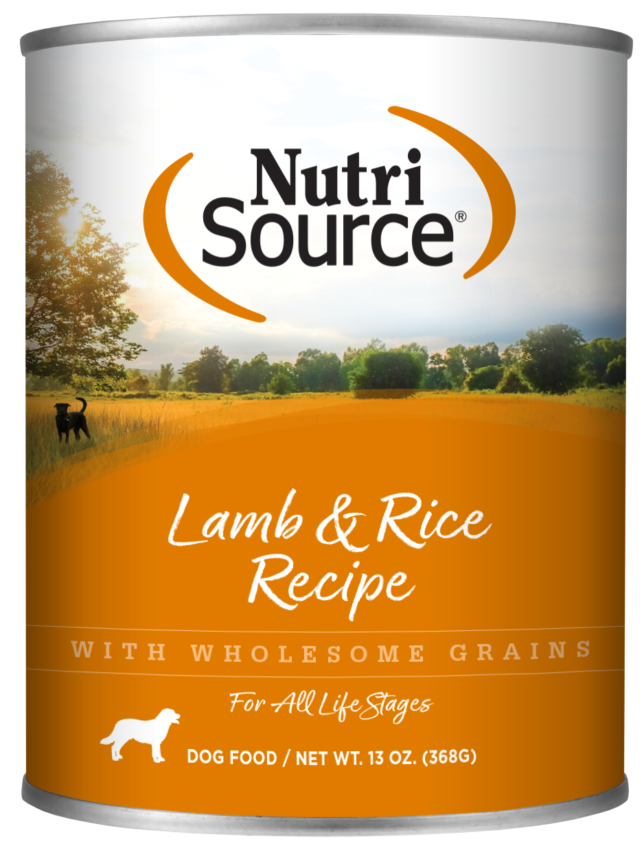 NutriSource Lamb and Rice Wet Dog Food, Size: 12.3oz
