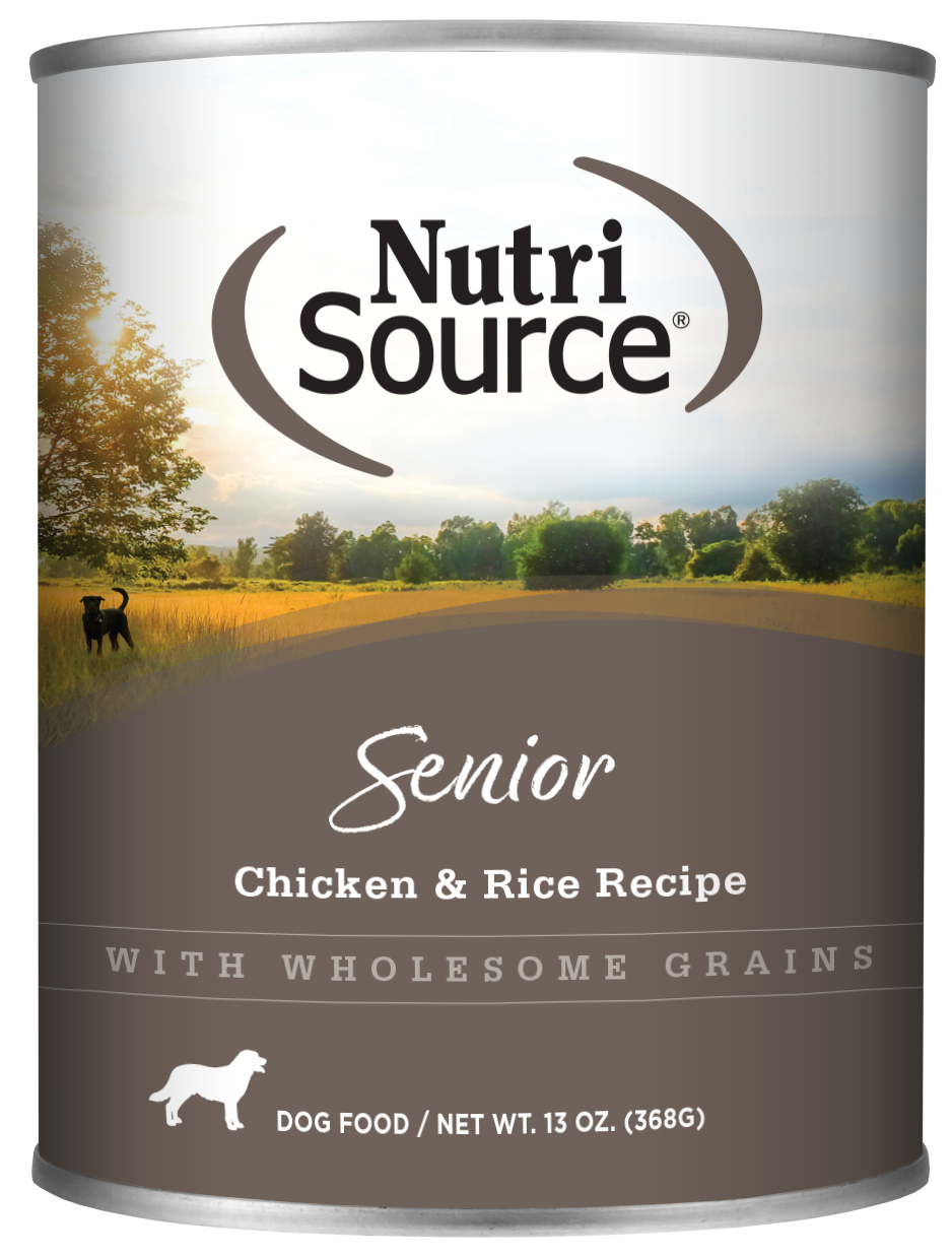 NutriSource Senior Chicken and Rice Dog Food, Size: 12.3oz