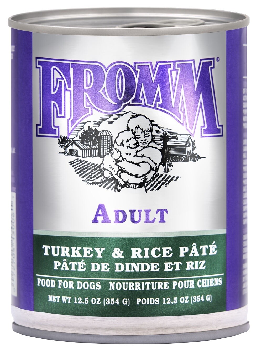 Fromm Classic Adult Turkey and Rice Pâté Wet Dog Food, Size: 12.5OZ