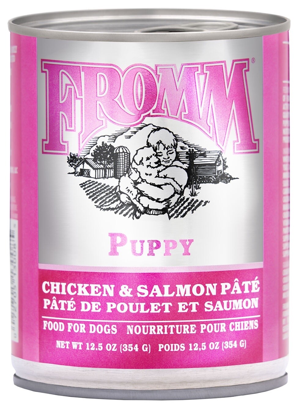Fromm Classic Puppy Chicken and Salmon Pâté Wet Dog Food, Size: 12.5OZ