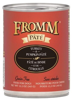 Fromm Turkey and Pumpkin Pâté Grain Free Wet Dog Food