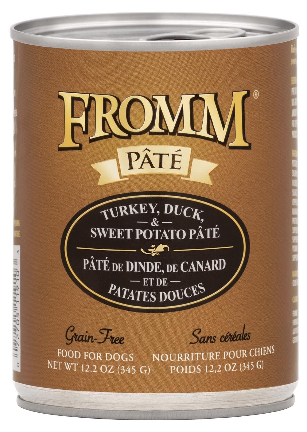 Fromm Turkey, Duck, and Sweet Potato Pâté Grain Free Wet Dog Food, Size: 12.2OZ